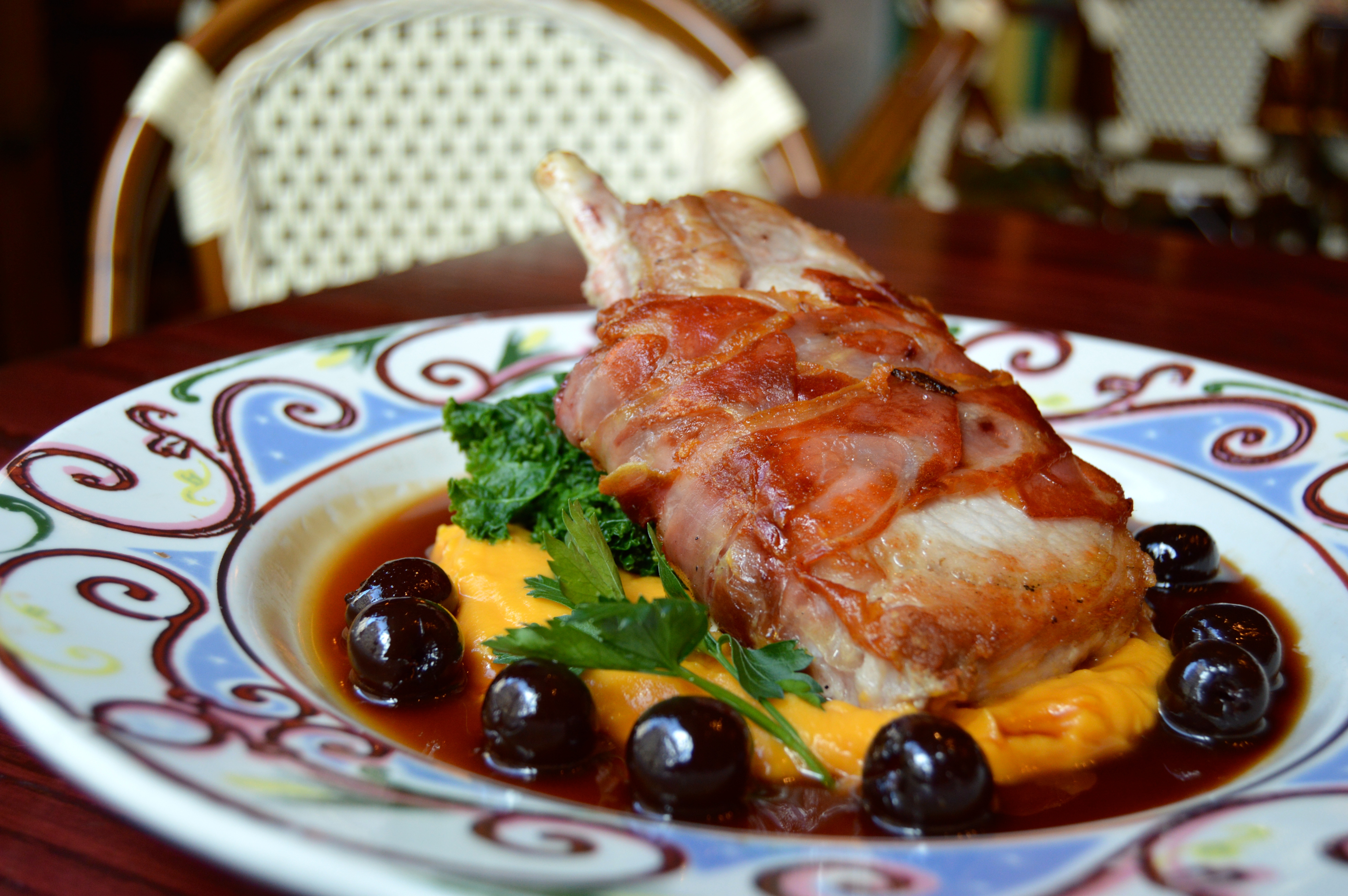 Serrano Ham Wrapped Pork Chop